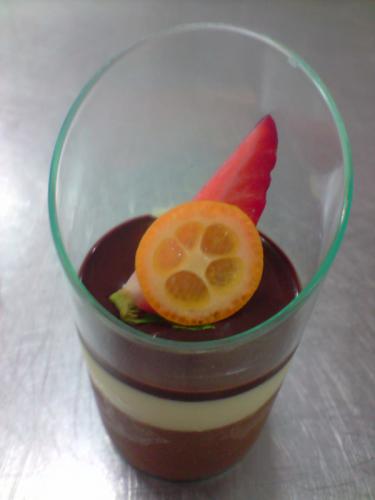 DarkWhite Chocolate Mousse GlassFrench size
